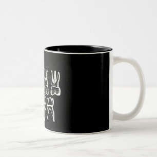 Caneca De Café Em Dois Tons A anatomia do cinza - dentes