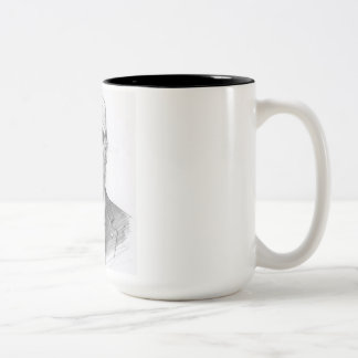 Caneca De Café Em Dois Tons A aparência do Donald Trump.
