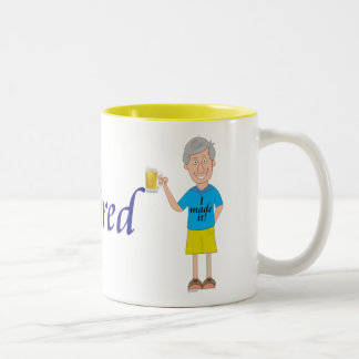 Caneca De Café Em Dois Tons A aposentadoria dos homens