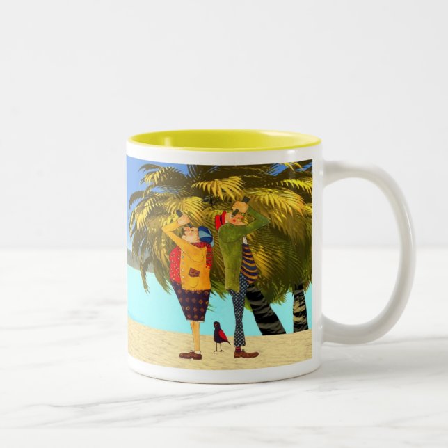 Caneca De Café Em Dois Tons A APOSENTADORIA é uma EXPLOSÃO (Direita)