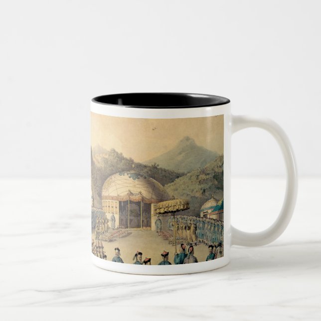 Caneca De Café Em Dois Tons A aproximação do imperador de China (Direita)