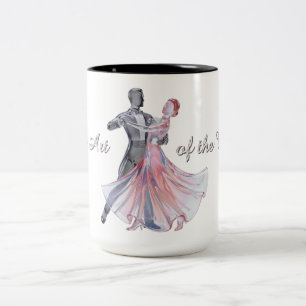 Caneca De Café Em Dois Tons A Arte do Valsa – Valsa de Dança Personalizada
