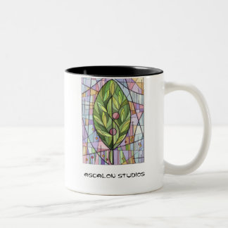 Caneca De Café Em Dois Tons A árvore dos estúdios de Ascalon "de vida "