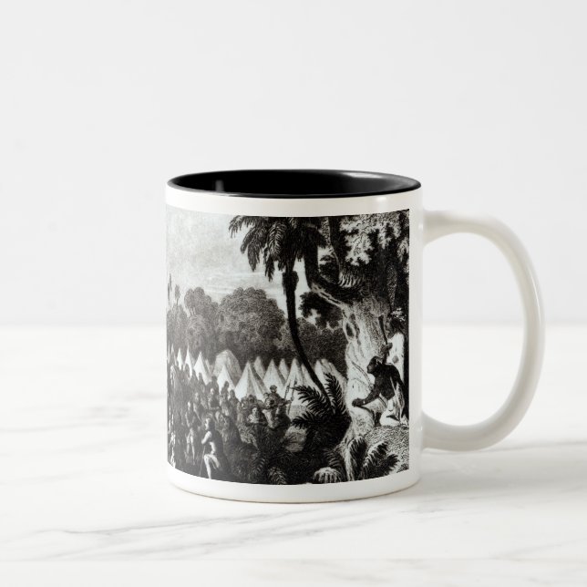 Caneca De Café Em Dois Tons A aterragem em Tampa Bay (Direita)
