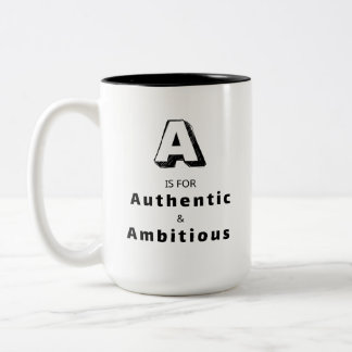 Caneca De Café Em Dois Tons A Autêntica - Louvor de Luxo Personalizado