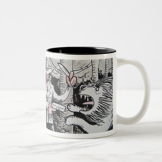 Caneca De Café Em Dois Tons A aventura grande da selva (Direita)