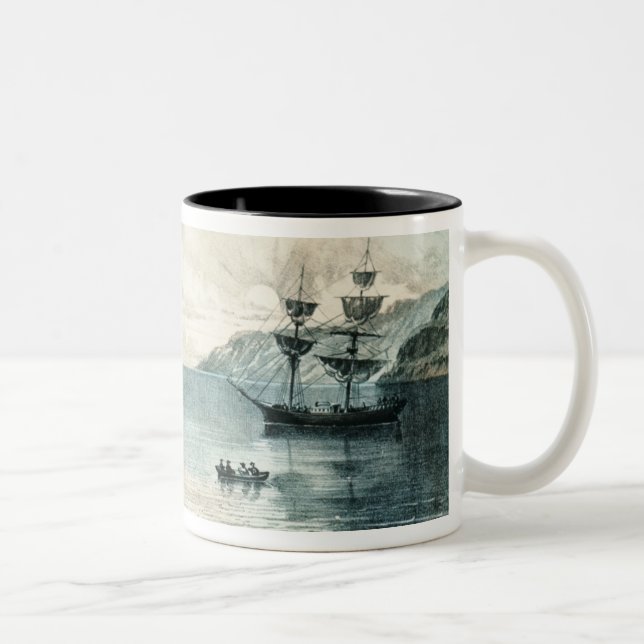 Caneca De Café Em Dois Tons A baía de Annapolis, c.1880 (Direita)
