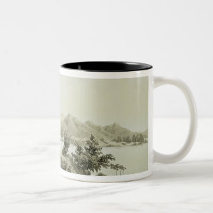 Caneca De Café Em Dois Tons A baía e a ilha de Hong Kong, chapeiam 4 'de Ske