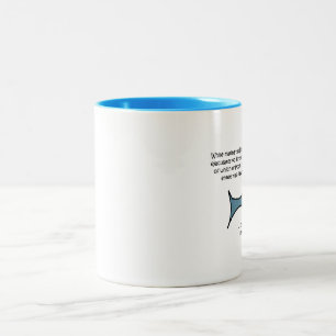 Caneca De Café Em Dois Tons A Baleia Azul...