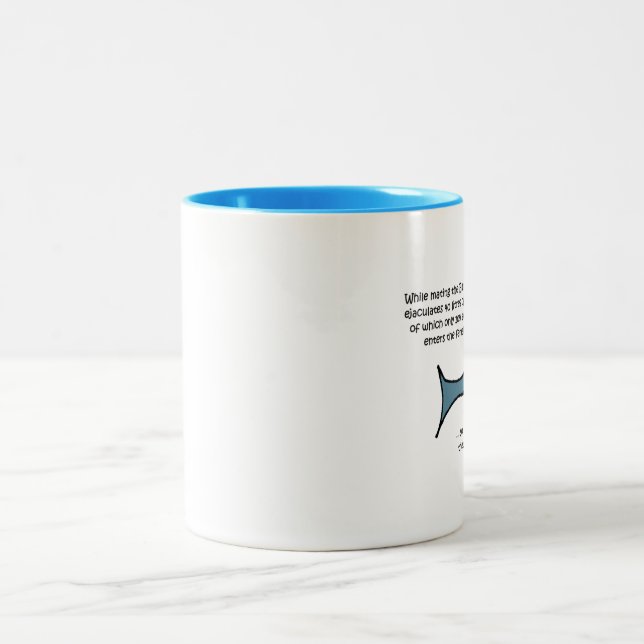 Caneca De Café Em Dois Tons A Baleia Azul... (Centro)