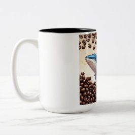 Caneca De Café Em Dois Tons A baleia e o café