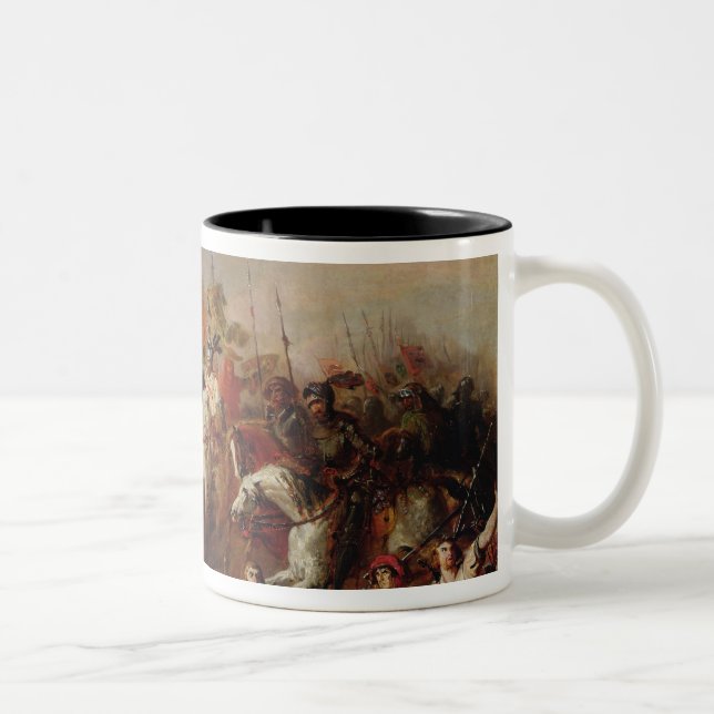 Caneca De Café Em Dois Tons A batalha de Hastings em 1066 (Direita)