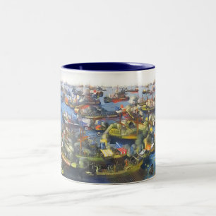 Caneca De Café Em Dois Tons A batalha de Lepanto 1571