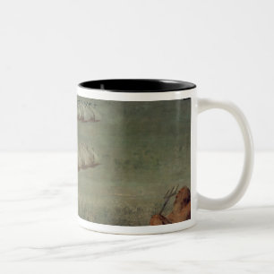 Caneca De Café Em Dois Tons A batalha de Lepanto, o 7 de outubro de 1571