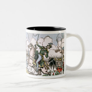 Caneca De Café Em Dois Tons A batalha de Moscovo, o 7 de setembro de 1812