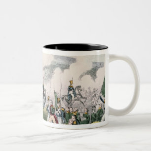 Caneca De Café Em Dois Tons A batalha de Palo Alto, Califórnia, o 8 de maio de