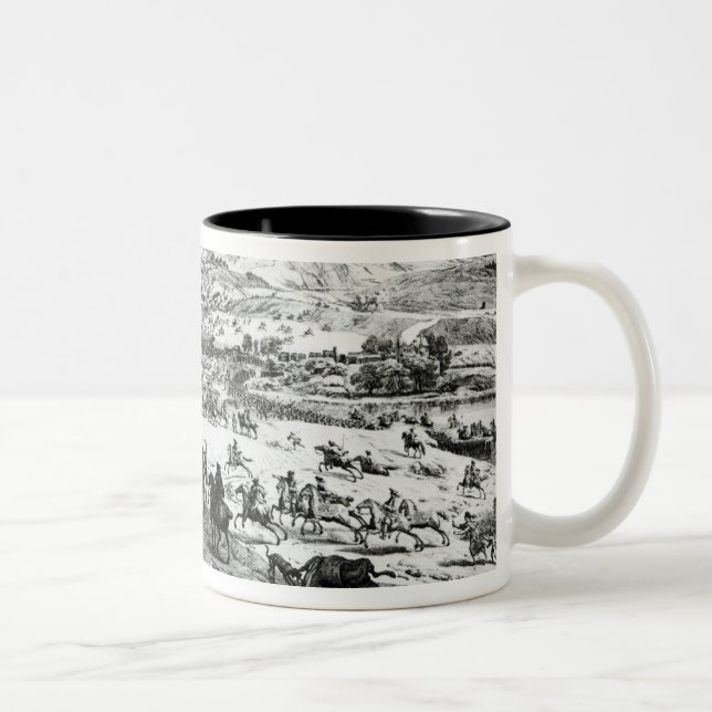 Caneca De Café Em Dois Tons A batalha do Boyne, c.1690 (Direita)