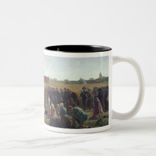 Caneca De Café Em Dois Tons A bênção do trigo no Artois, 1857