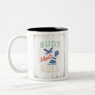 Caneca De Café Em Dois Tons A bóia JJ72 encontra Gull.tif