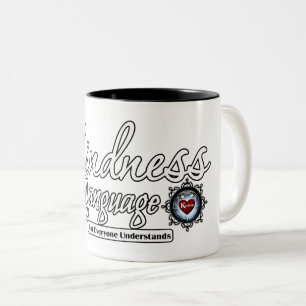 Caneca De Café Em Dois Tons A Bondade É A Linguagem