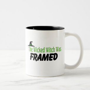 Caneca De Café Em Dois Tons A bruxa má foi moldada