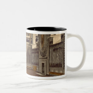 Caneca De Café Em Dois Tons A câmara da velha guarda, a torre redonda, Windso