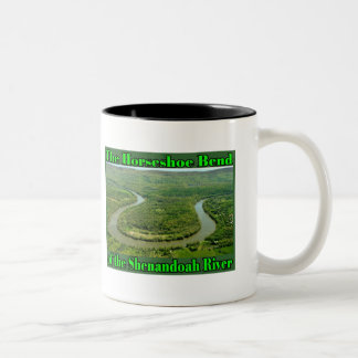 Caneca De Café Em Dois Tons A caneca em ferradura da curvatura de S&B com