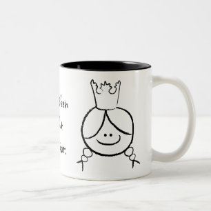 Caneca De Café Em Dois Tons A casa caiu em minha caneca da irmã