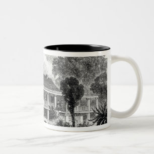Caneca De Café Em Dois Tons A casa do plantador no Mississippi