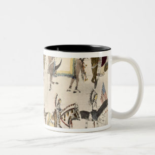 Caneca De Café Em Dois Tons A celebração da Doação-afastado (tinta no pape