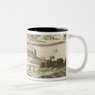Caneca De Café Em Dois Tons A cidade de México, 1723 (gravura)
