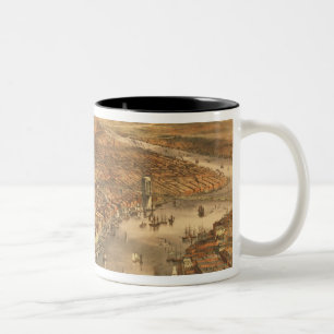 Caneca De Café Em Dois Tons A cidade de New York, 18