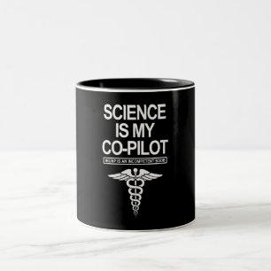 Caneca De Café Em Dois Tons A Ciência Das Mulheres É Meu Presente Engraçado Co