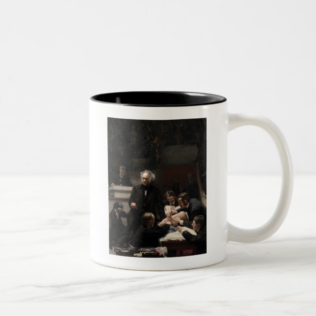 Caneca De Café Em Dois Tons A clínica bruta por Thomas Eakins (Direita)