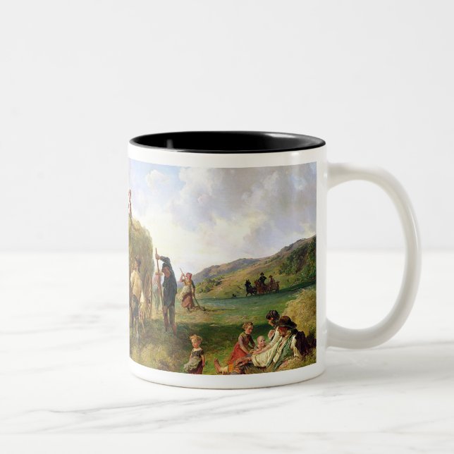 Caneca De Café Em Dois Tons A colheita do feno, 1869 (Direita)