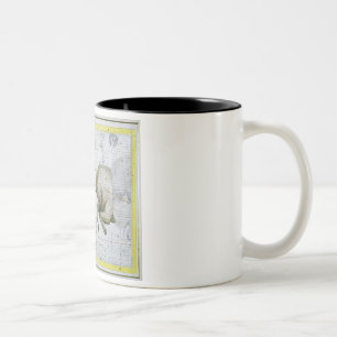Caneca De Café Em Dois Tons A constelação de Taurus, chapeia 2 'do atlas Coe