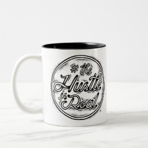 Caneca De Café Em Dois Tons A convicção é citações reais do estilo do tat