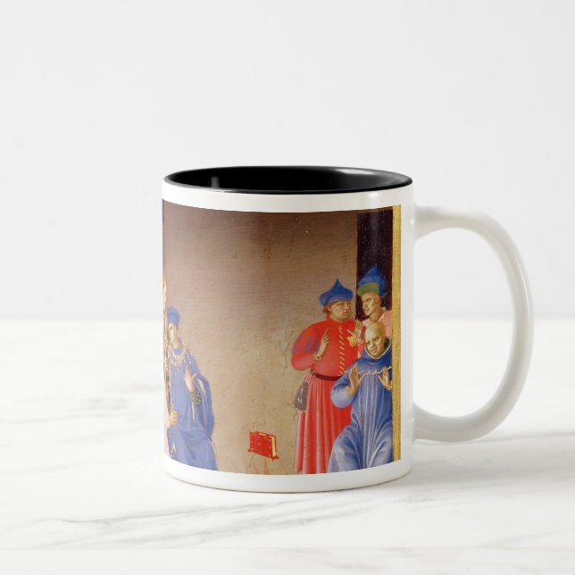 Caneca De Café Em Dois Tons A coroação do Virgin (Direita)
