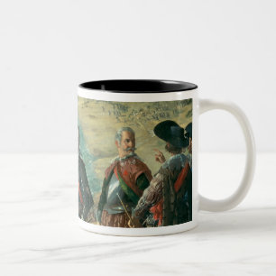Caneca De Café Em Dois Tons A defesa de Cadiz contra o inglês, 1634