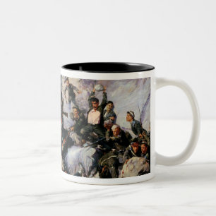 Caneca De Café Em Dois Tons A defesa do Aerie de Eagle