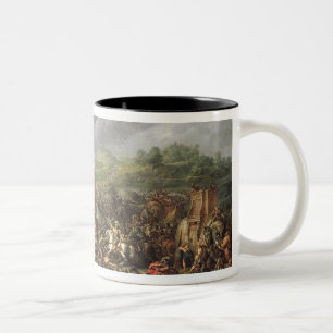 Caneca De Café Em Dois Tons A derrota de Porus por Alexander o excelente