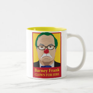 Caneca De Café Em Dois Tons A discussão Frank é um palhaço