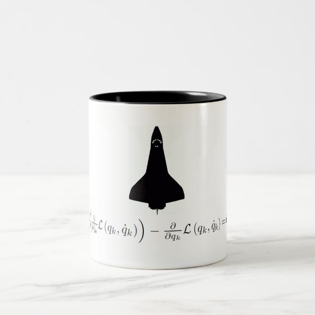 Caneca De Café Em Dois Tons A equação de Lagrange (Centro)