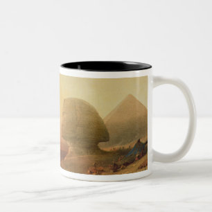 Caneca De Café Em Dois Tons A esfinge em Giza