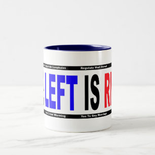 Caneca De Café Em Dois Tons A esquerda é direita