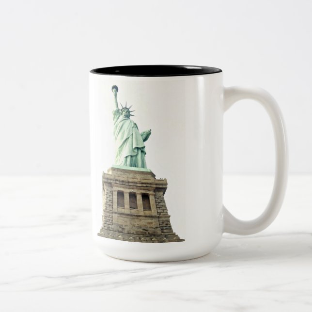 Caneca De Café Em Dois Tons A Estátua da Liberdade (Direita)