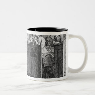 Caneca De Café Em Dois Tons 'A execução Industrious do Prentice