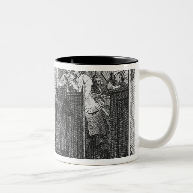 Caneca De Café Em Dois Tons 'A execução Industrious do Prentice (Direita)