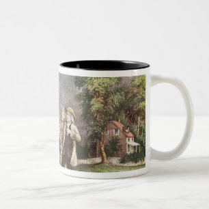 Caneca De Café Em Dois Tons A experiência de Franklin na eletricidade