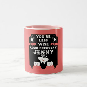 Caneca De Café Em Dois Tons A Extração De Dentes De Sabedoria Vai Bem